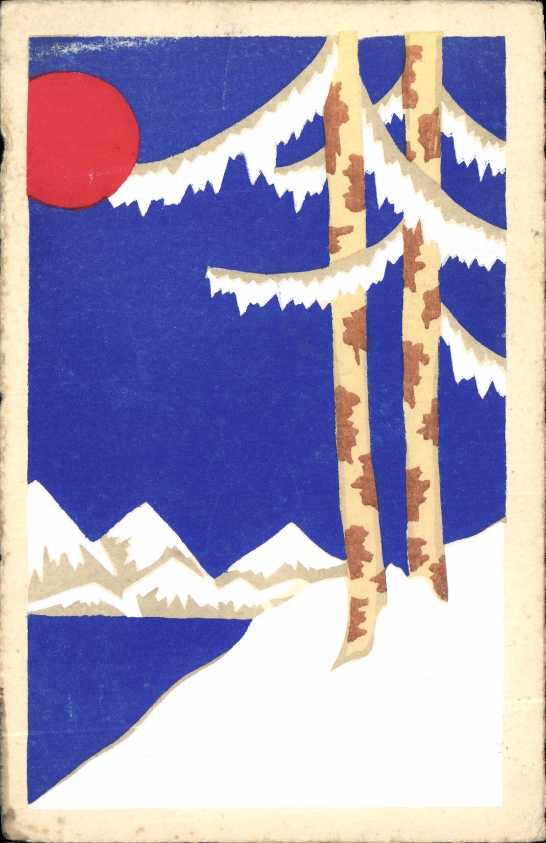 CPA Fantaisie Sapins