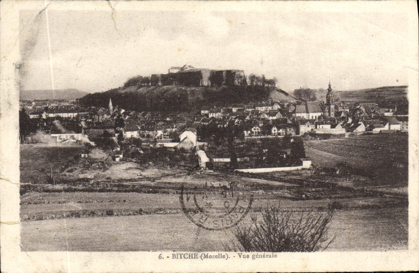 VINTAGE POSTCARD Bitche View