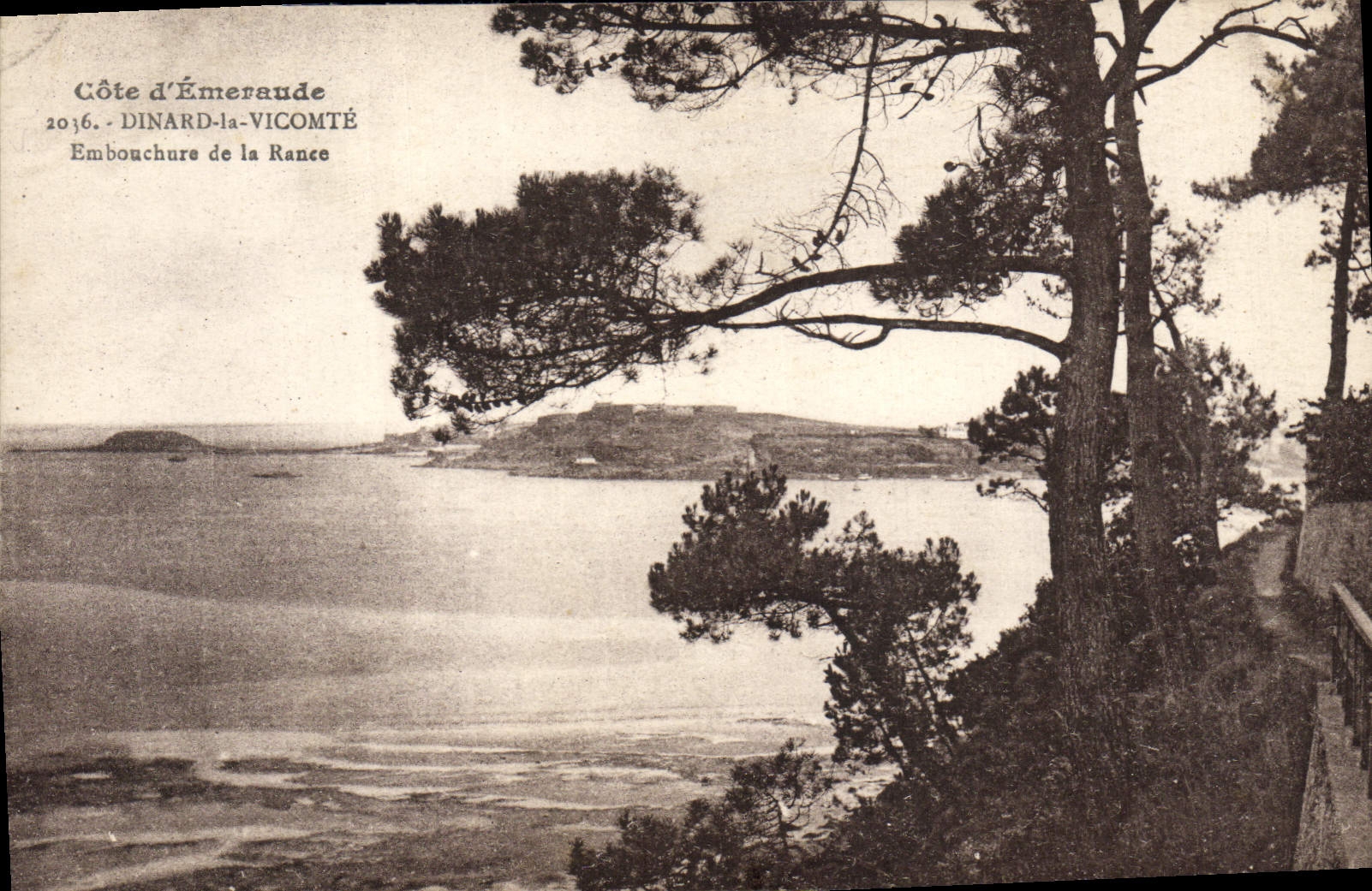 POSTAL Dinard de la VENDIMIA el vizconde Mouth de la rancia