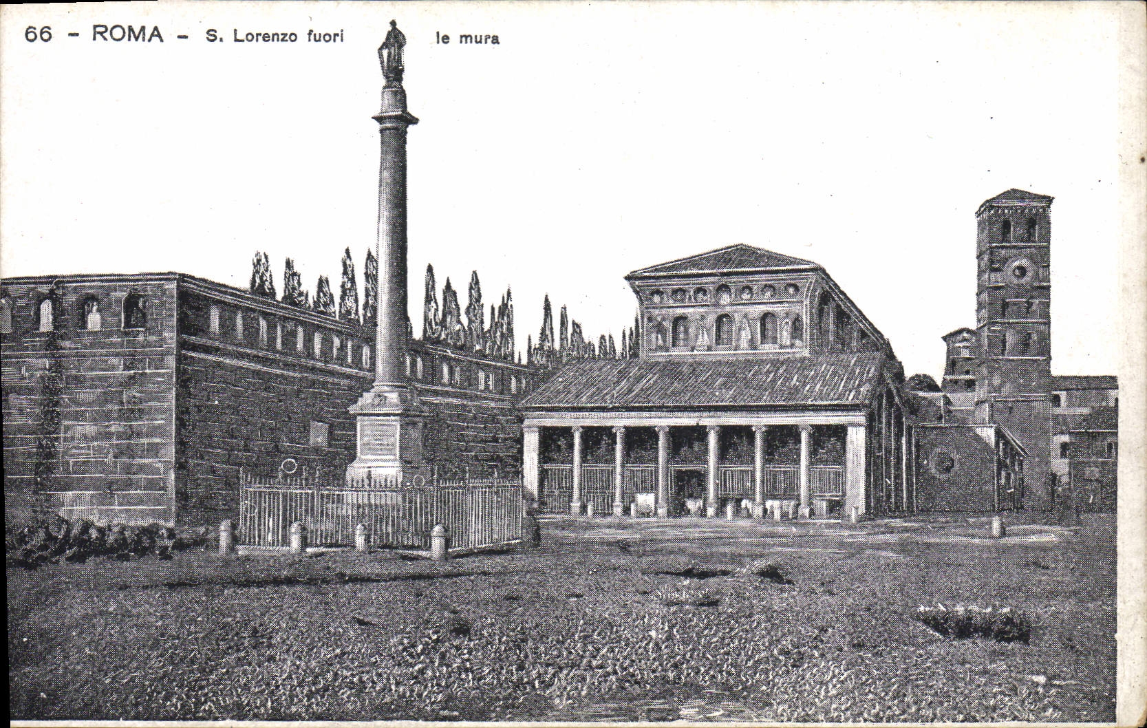 El fouri de Roma S Loenzo de la POSTAL de la VENDIMIA la emparedó