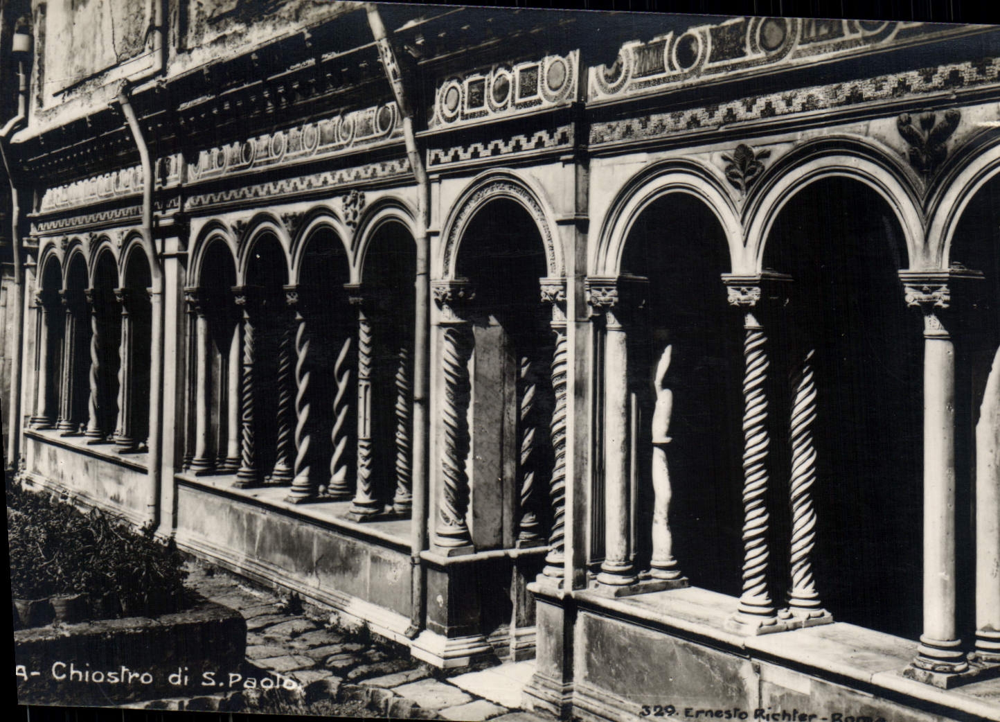 POSTAL Roma Chiostro S dic Pablo de la VENDIMIA