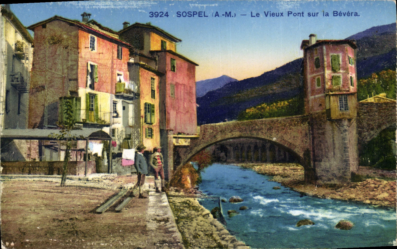CPA Sospel Le Vieux Pont sur la Bevera 