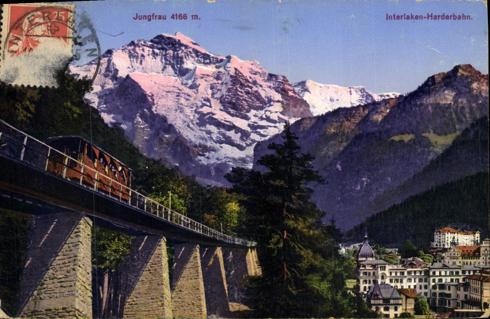 CPA Jungfrau Interlaken Harderbahn