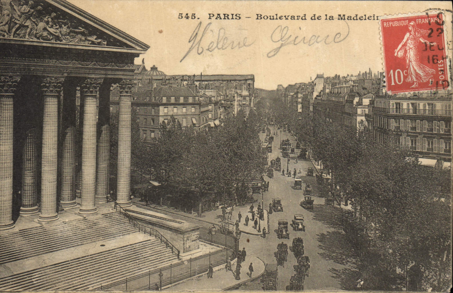 CPA Paris Boulevard de Madeleine