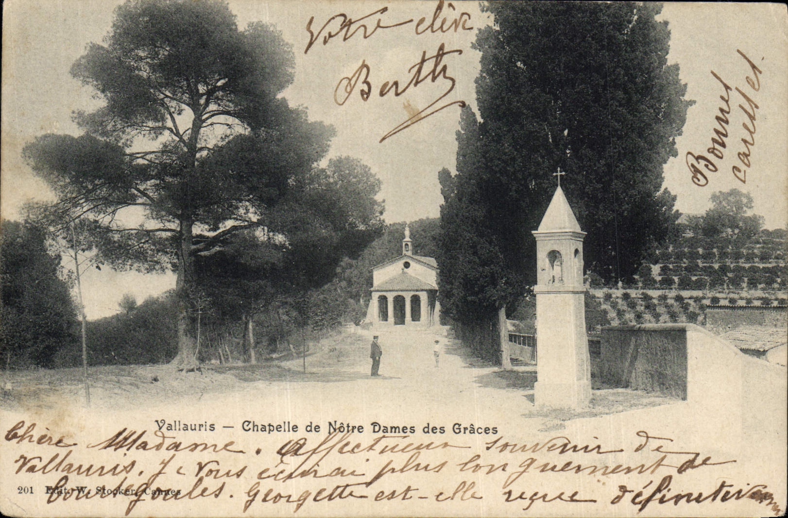 VINTAGE POSTCARD Vallauris Vault of Our Ladies of the Graces