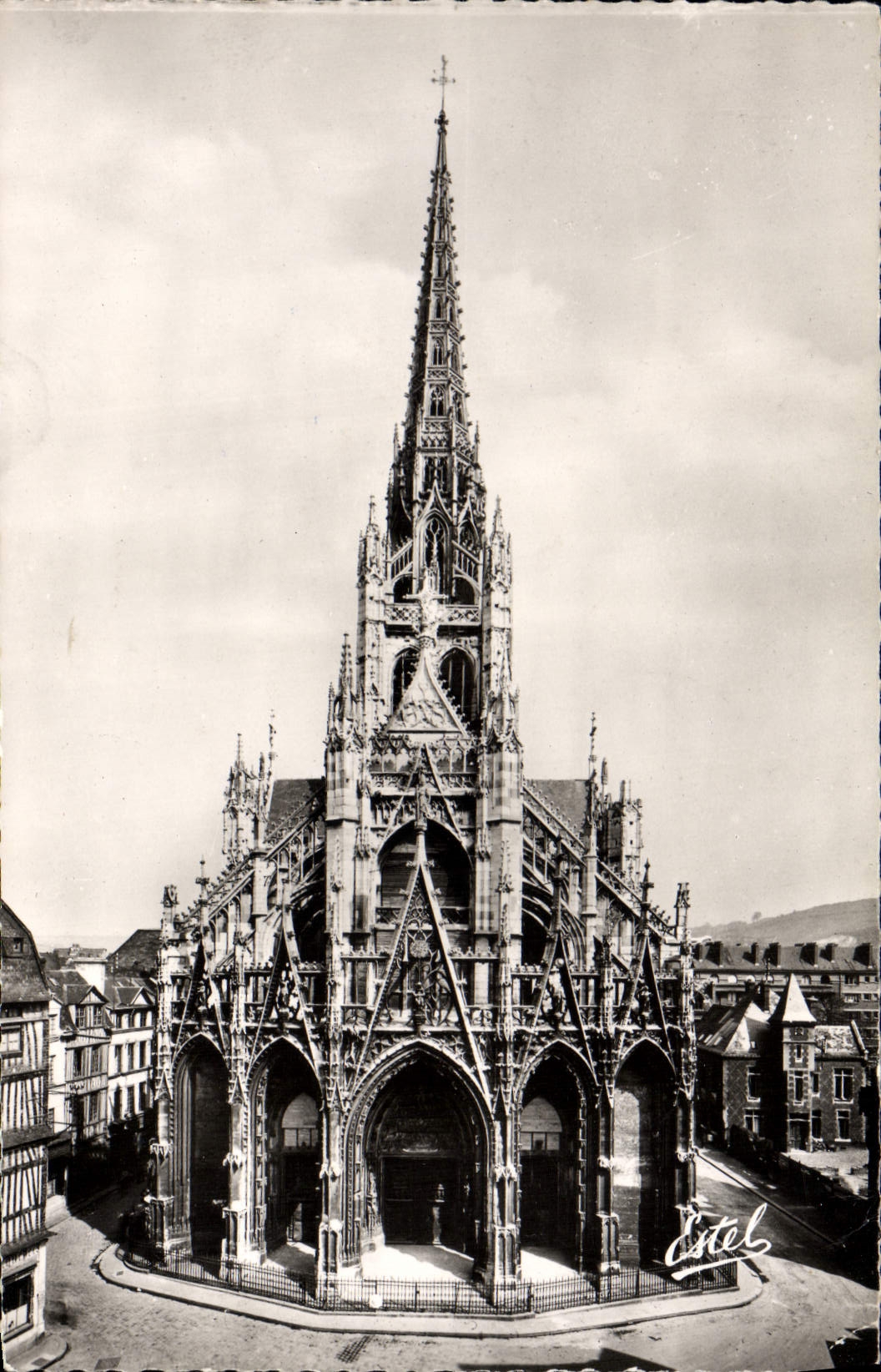 MODERN CARD Rouen the church Holy Maclou