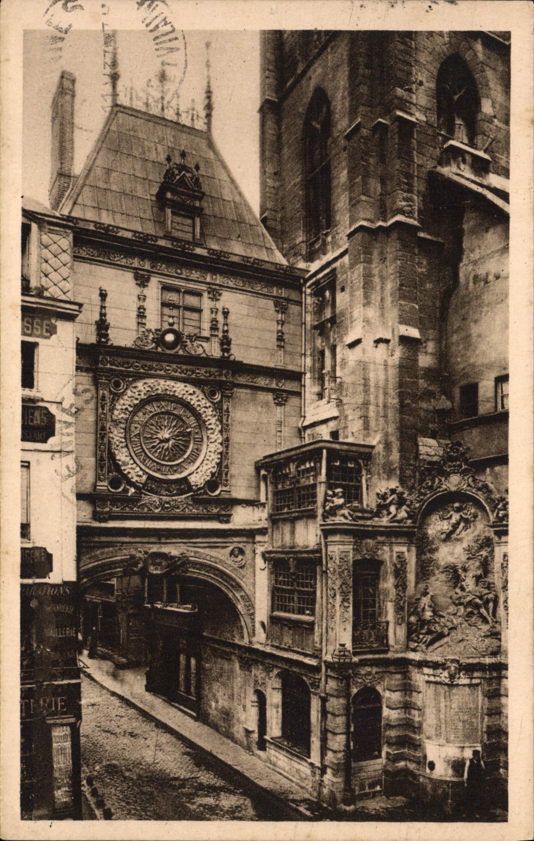 CPA Rouen La Grosse Horloge 