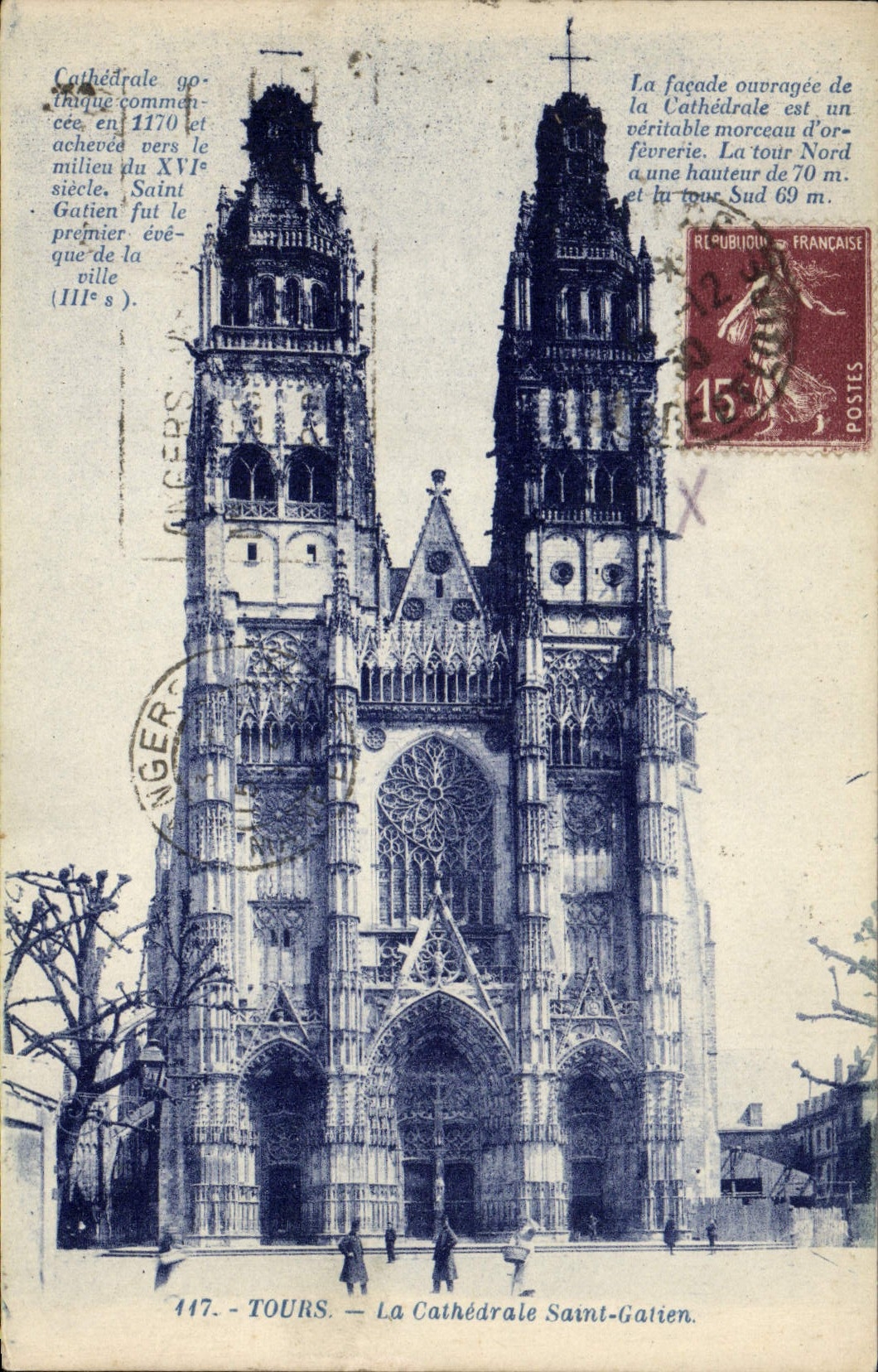 CPA Tours La Cathedrale Saint Gatien