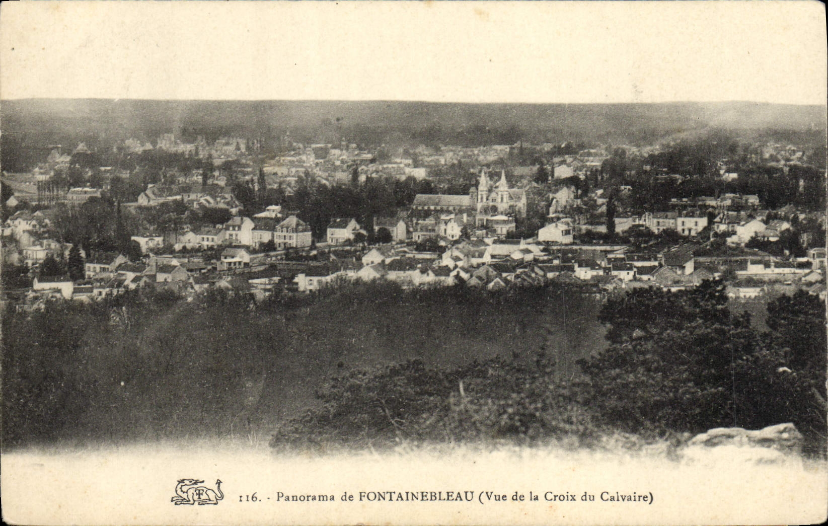 CPA Panorama de Fontainebleau Vue de la croix du calvaire 