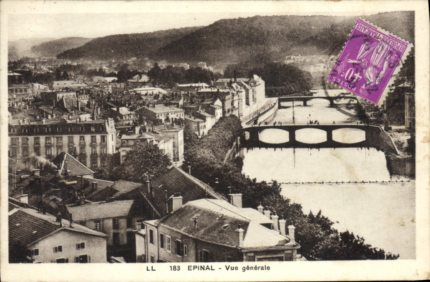 VINTAGE POSTCARD Epinal View