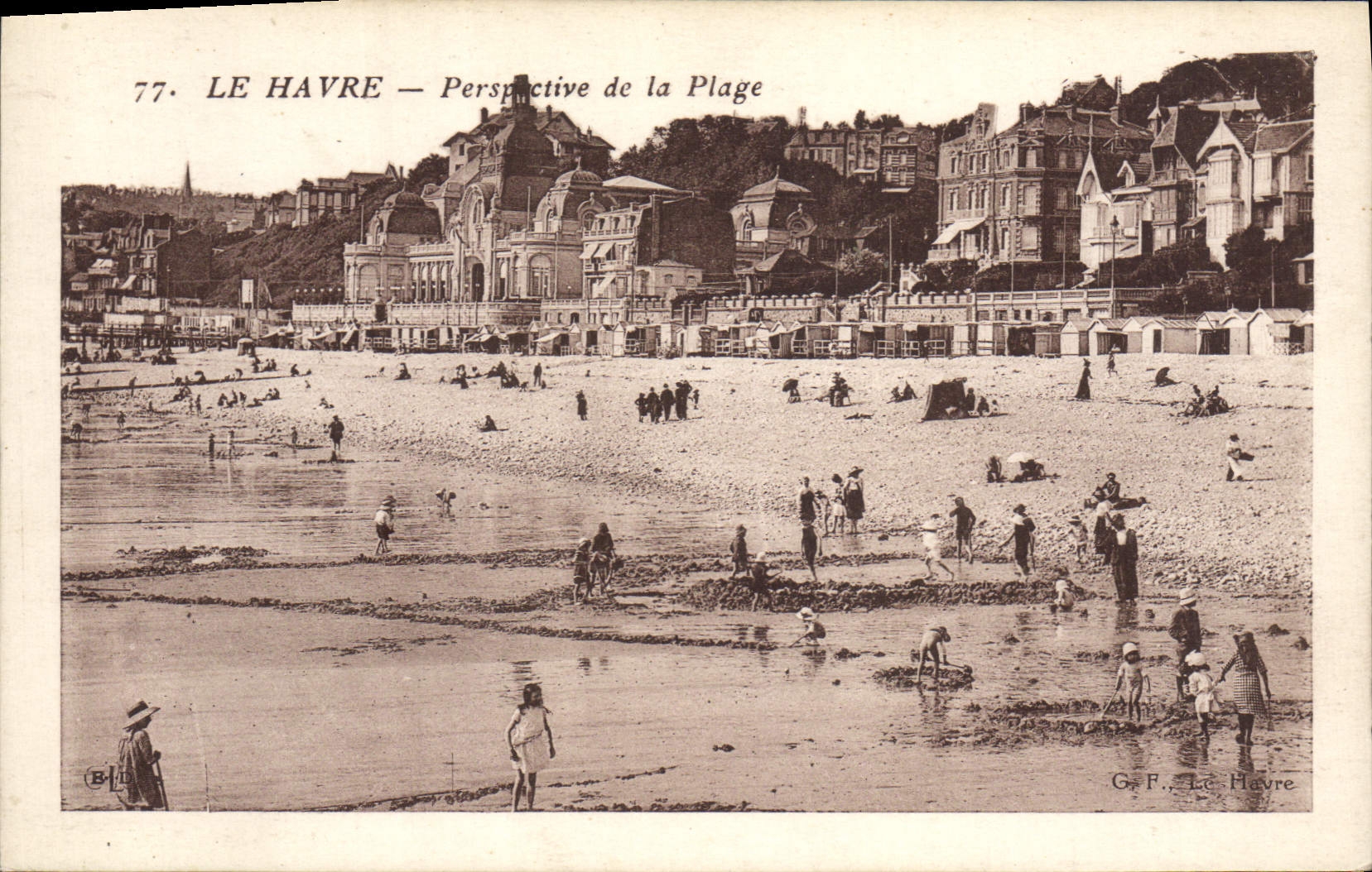 POSTAL Prespective Le Havre de la VENDIMIA de la playa