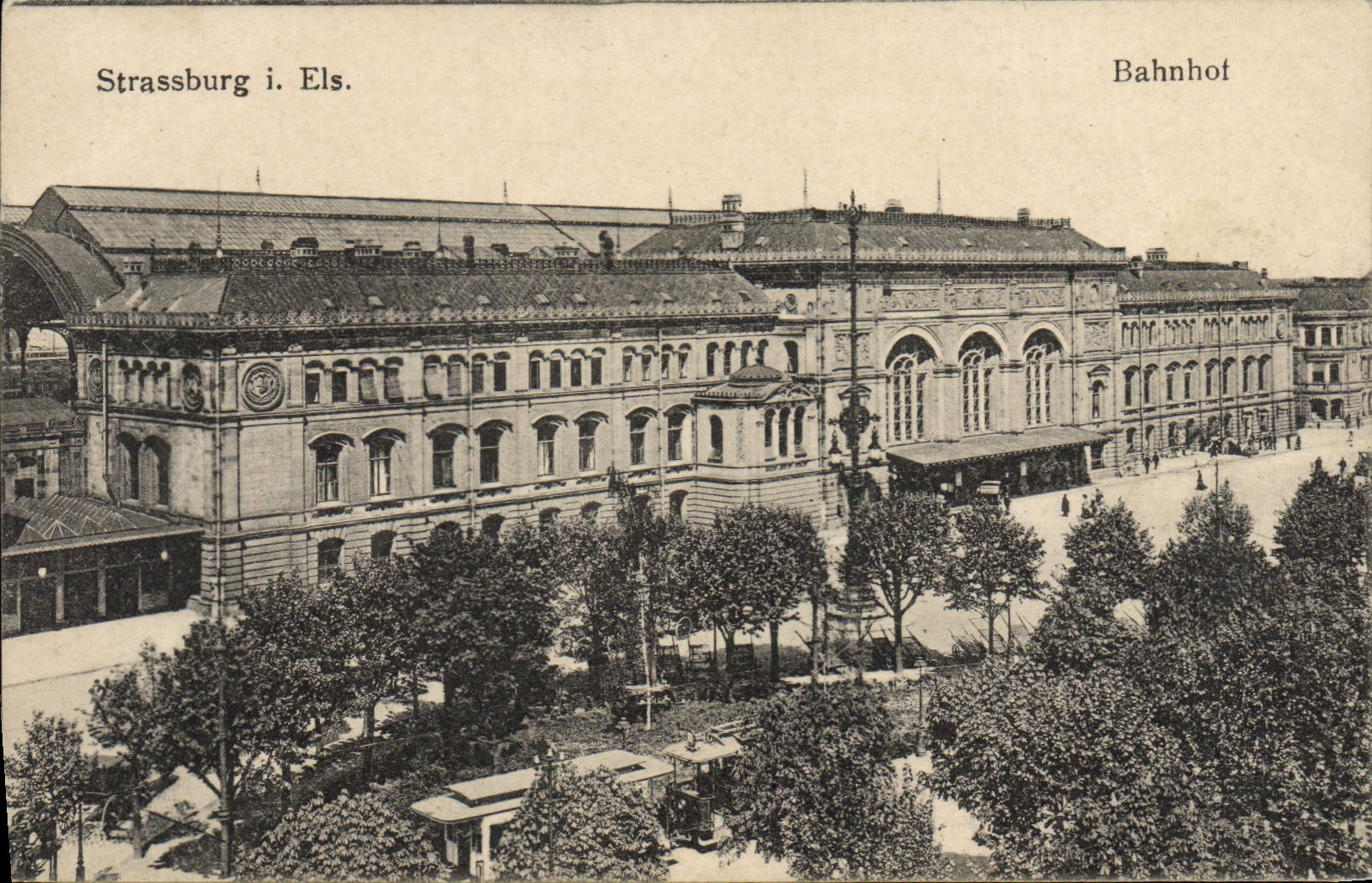 POSTAL Strassburg Bahnhof de la VENDIMIA