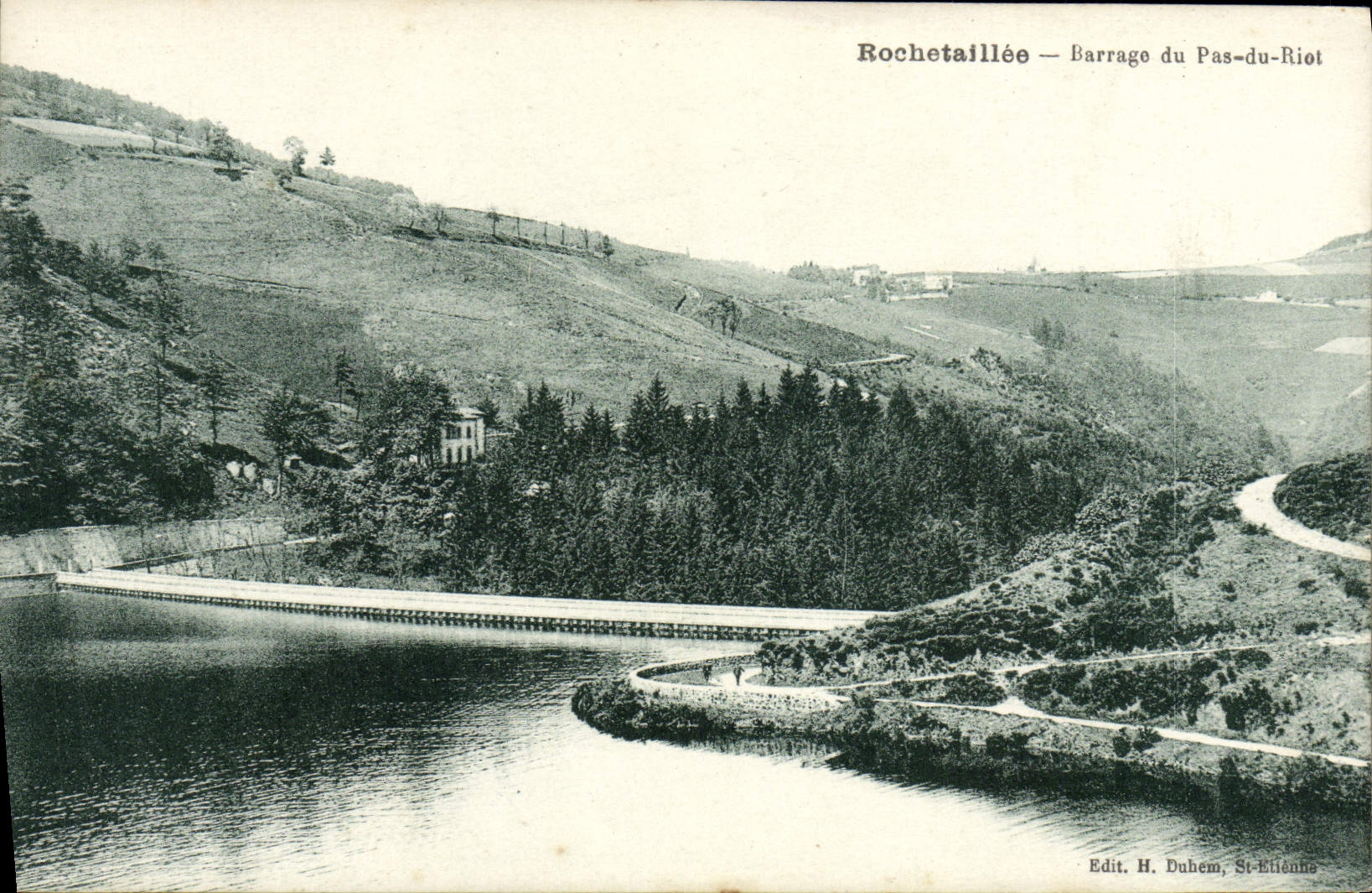 CPA Rochetaillee Barrage du Pas du Riot