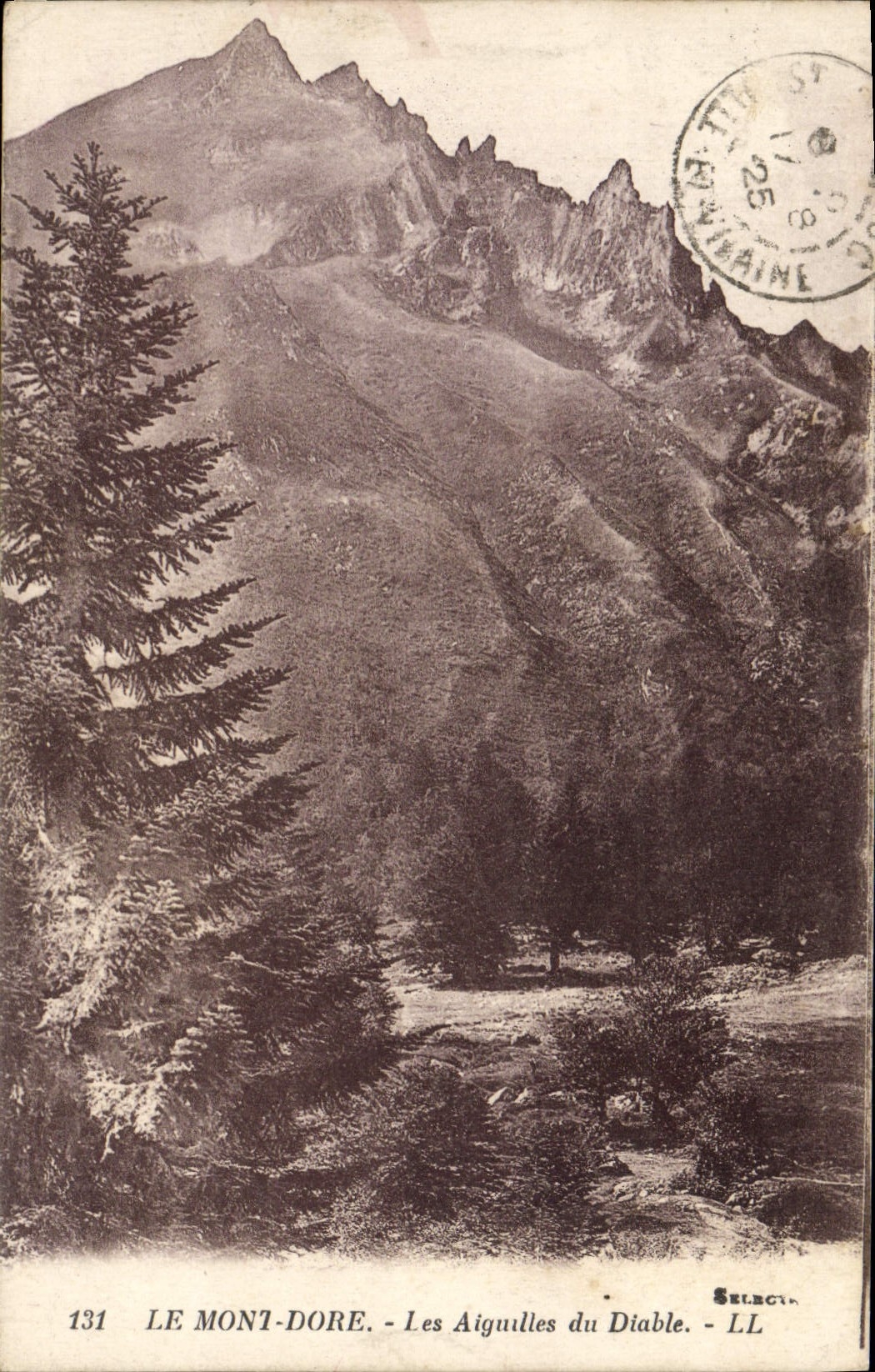 VINTAGE POSTCARD the Mount Gilds the Needles of the Devil