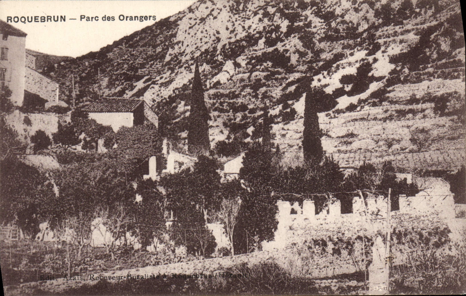 CPA Roquebrun Parc des Orangers