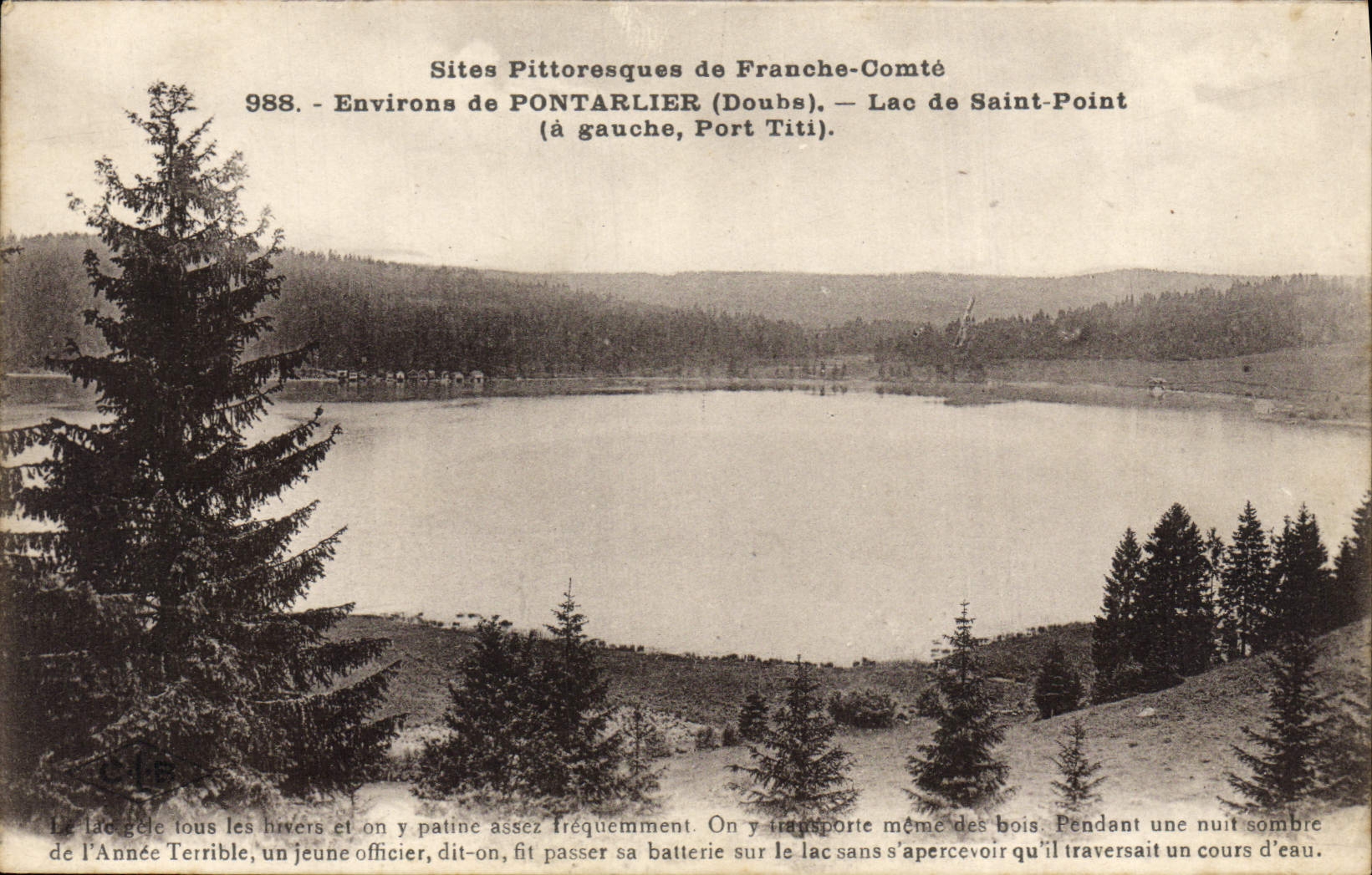 CPA Environs de Pontarlier Lac de Saint Point