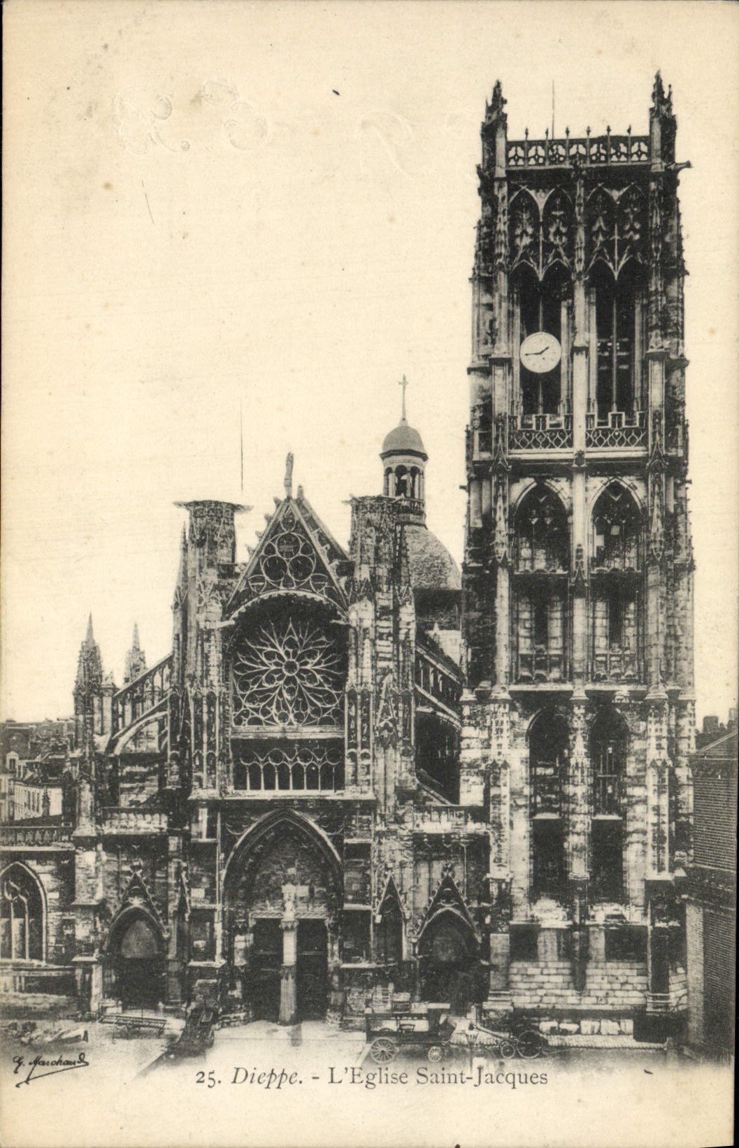 CPA Dieppe L'Eglise Saint Jacques