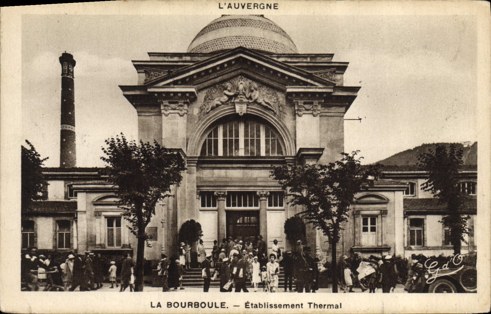 VINTAGE POSTCARD Bourboule Hydropathic establishment