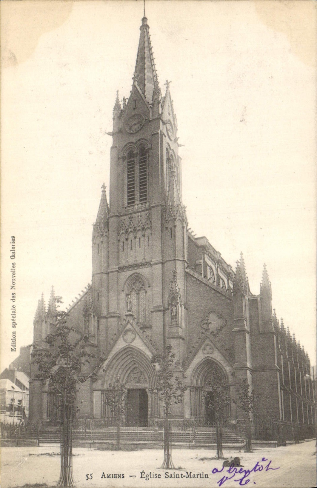 CPA Amiens Eglise Saint Martin