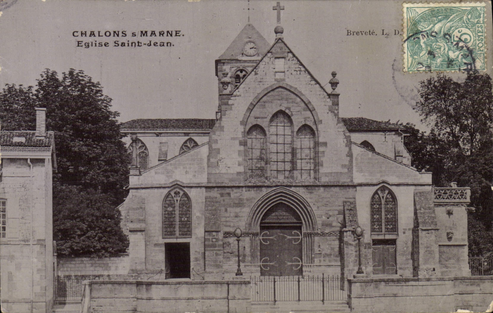 CPA Chalons s Marne Eglise Saint Jean