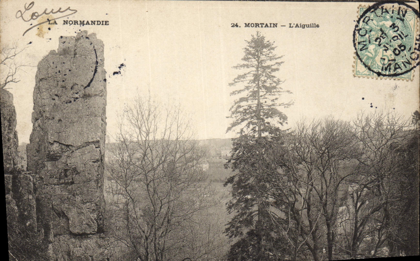 VINTAGE POSTCARD Mortain the Needle