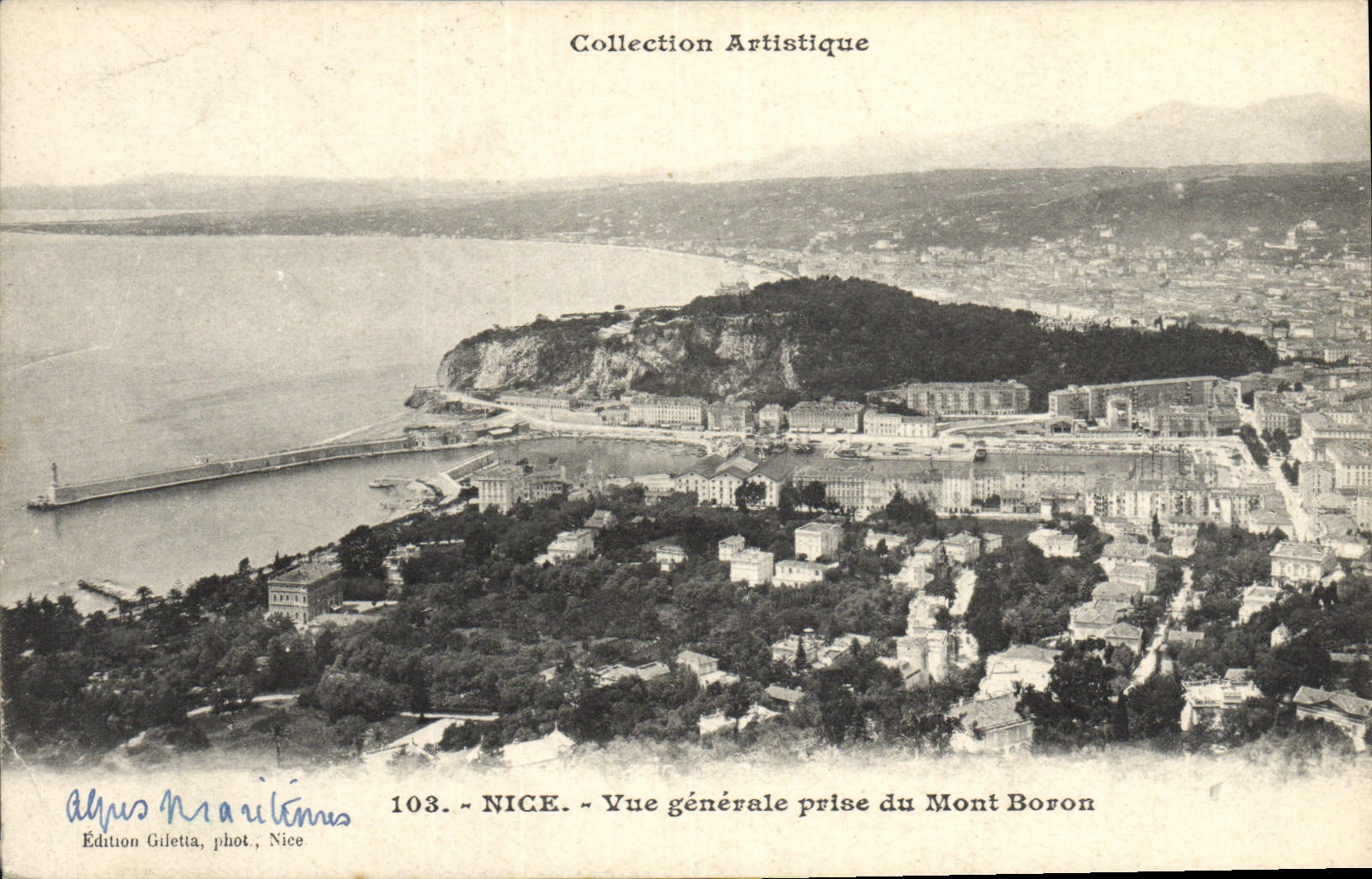 CPA Nice Vue Generale Prise du Mont Boron