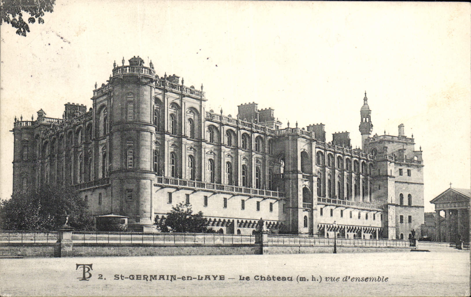 VINTAGE POSTCARD German St in Bush hammer the castle overall picture