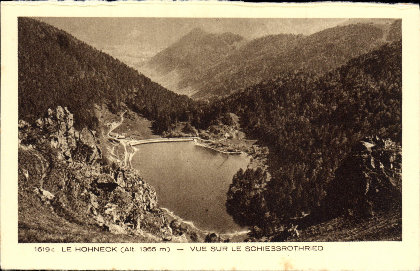 VINTAGE POSTCARD Hohneck Seen On Schiessrothried