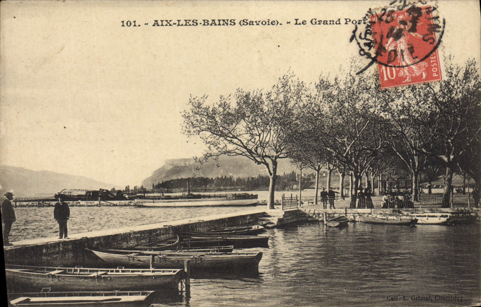 CPA Aix Les Bains Le Grand Port Bateaux