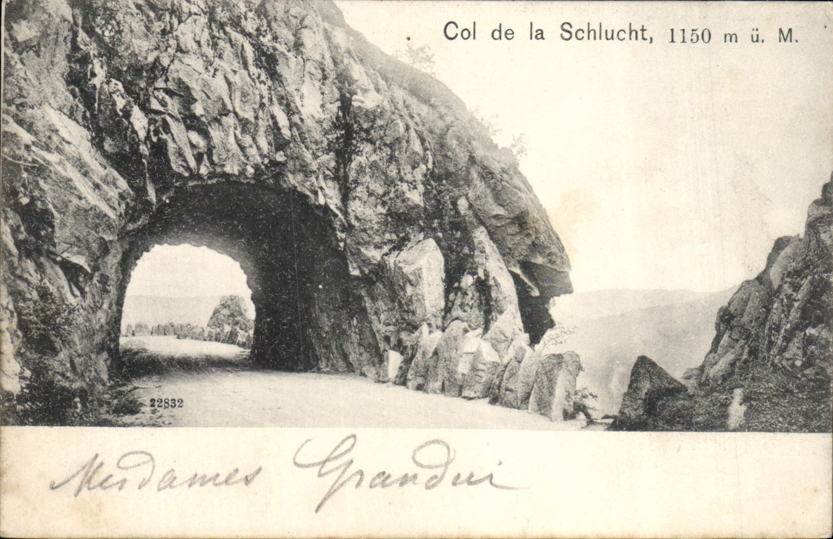 VINTAGE POSTCARD Collar of Schlucht