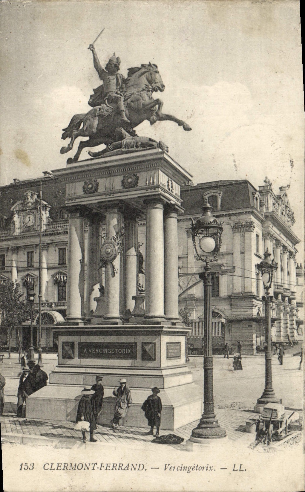VINTAGE POSTCARD Clermont Ferrand Basilica St Martin and Tour Charlemagne
