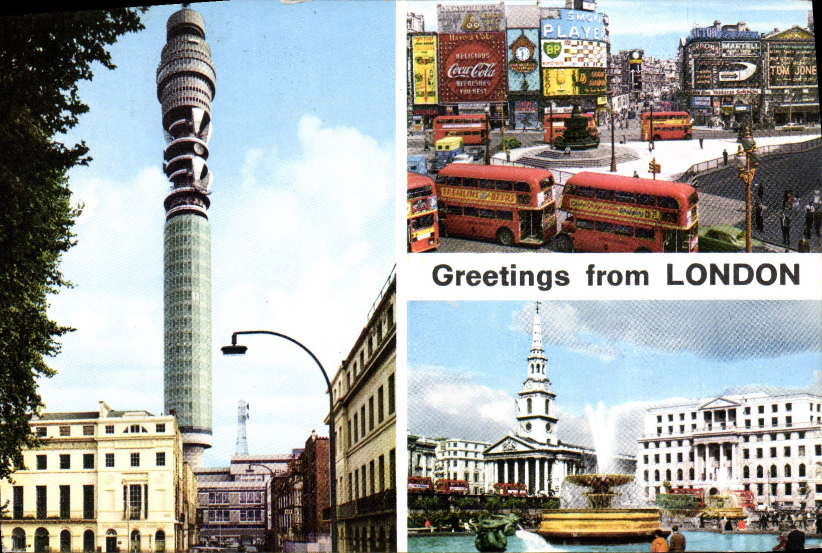 POSTAL MODERNA Gretings de Londres