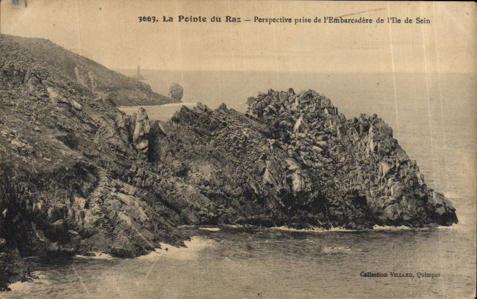 VINTAGE POSTCARD the Perspective Point of the Strong current Taken of the landing stage of the Island of Center