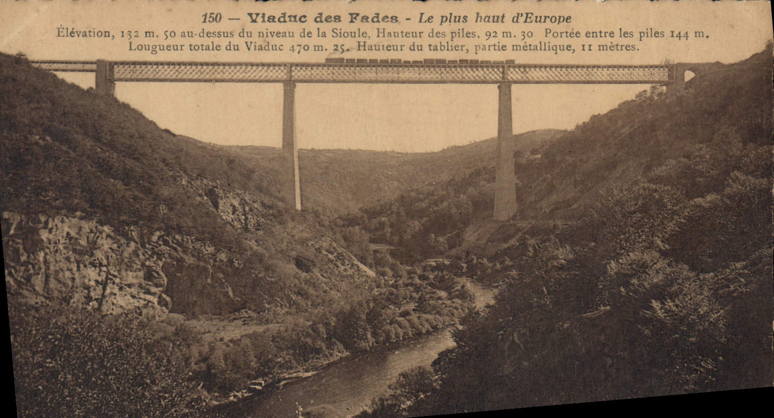 CPA Viaduc Des Fades 