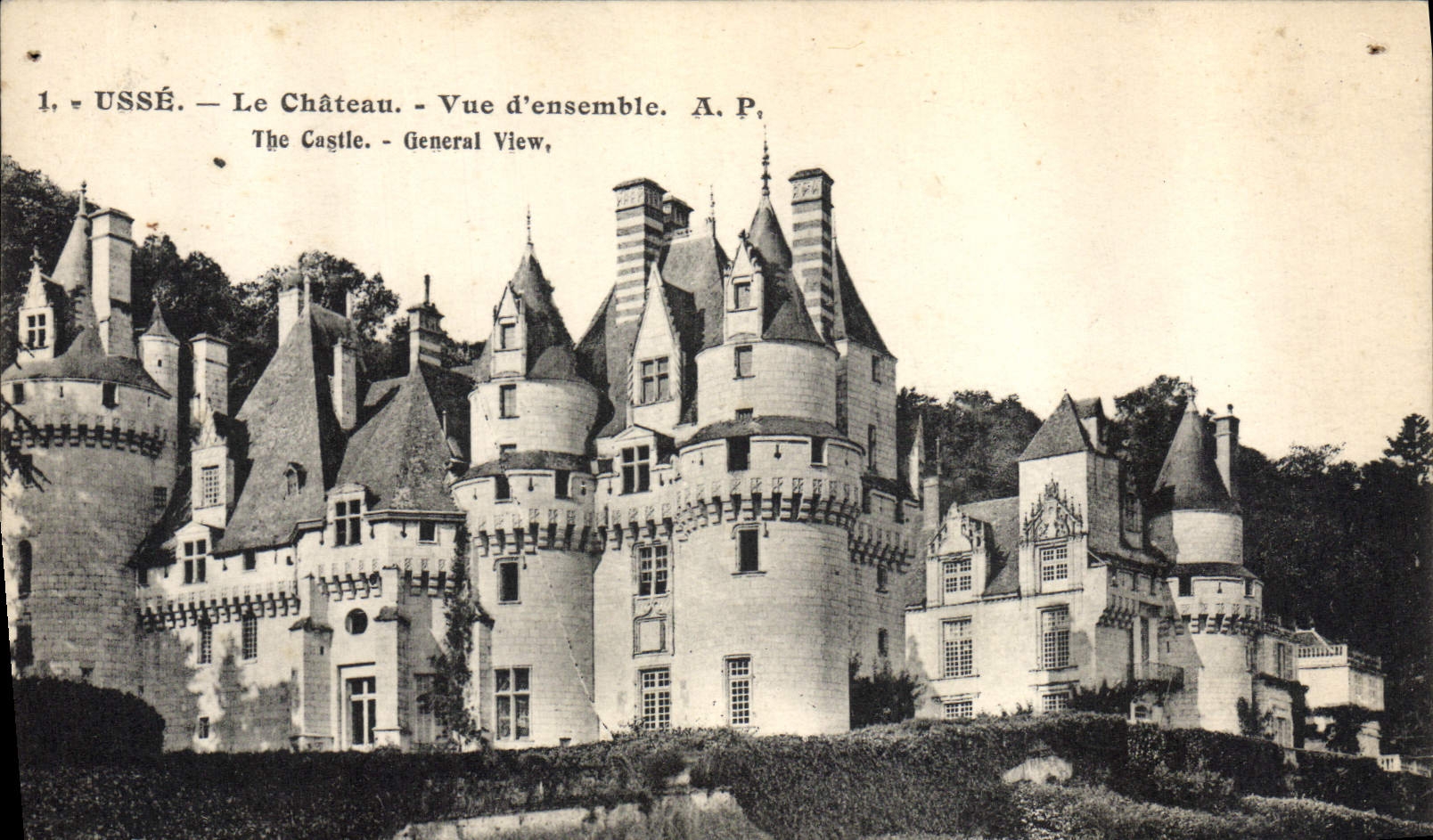 CPA Usse Le Chateau Vue D'ensemble