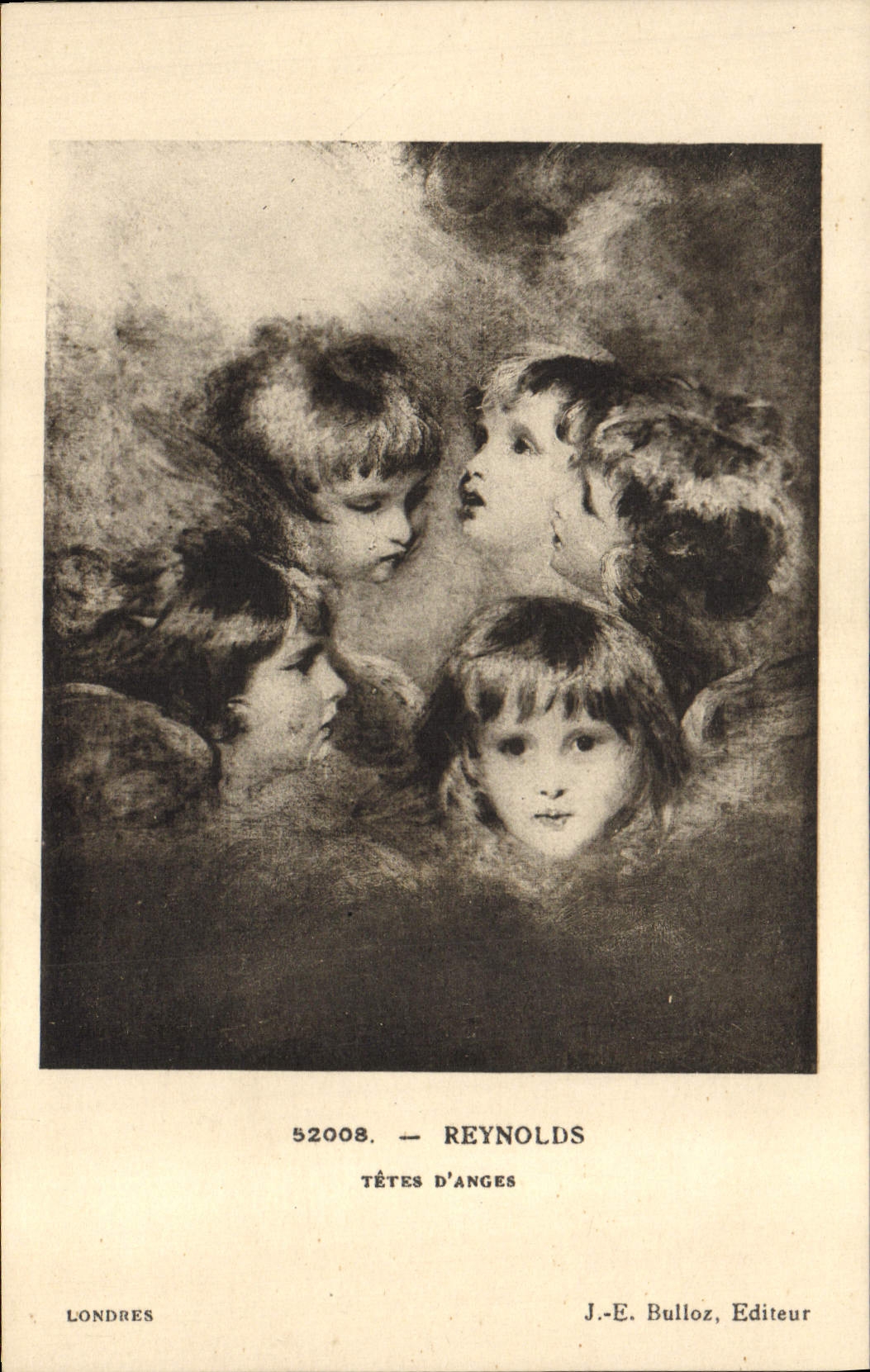 CPA Reynolds Londres Tetes d'anges Enfants