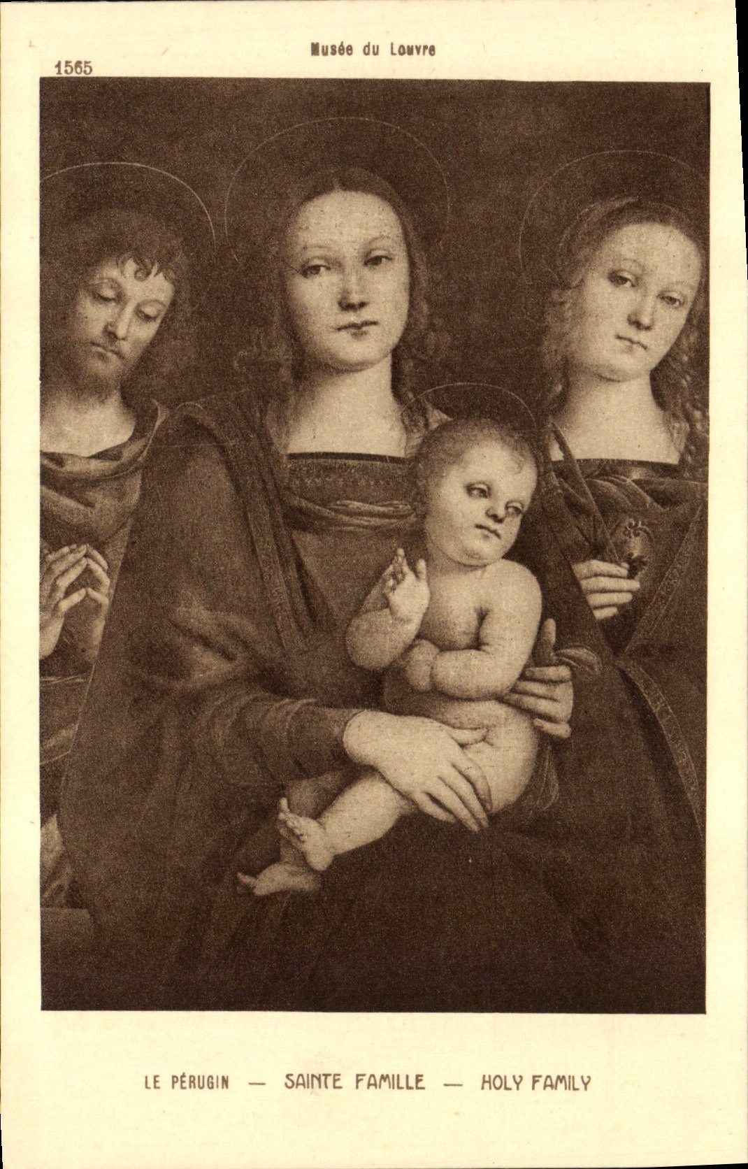 CPA Musee Du Louvre Paris Le Perugin Sainte Famille
