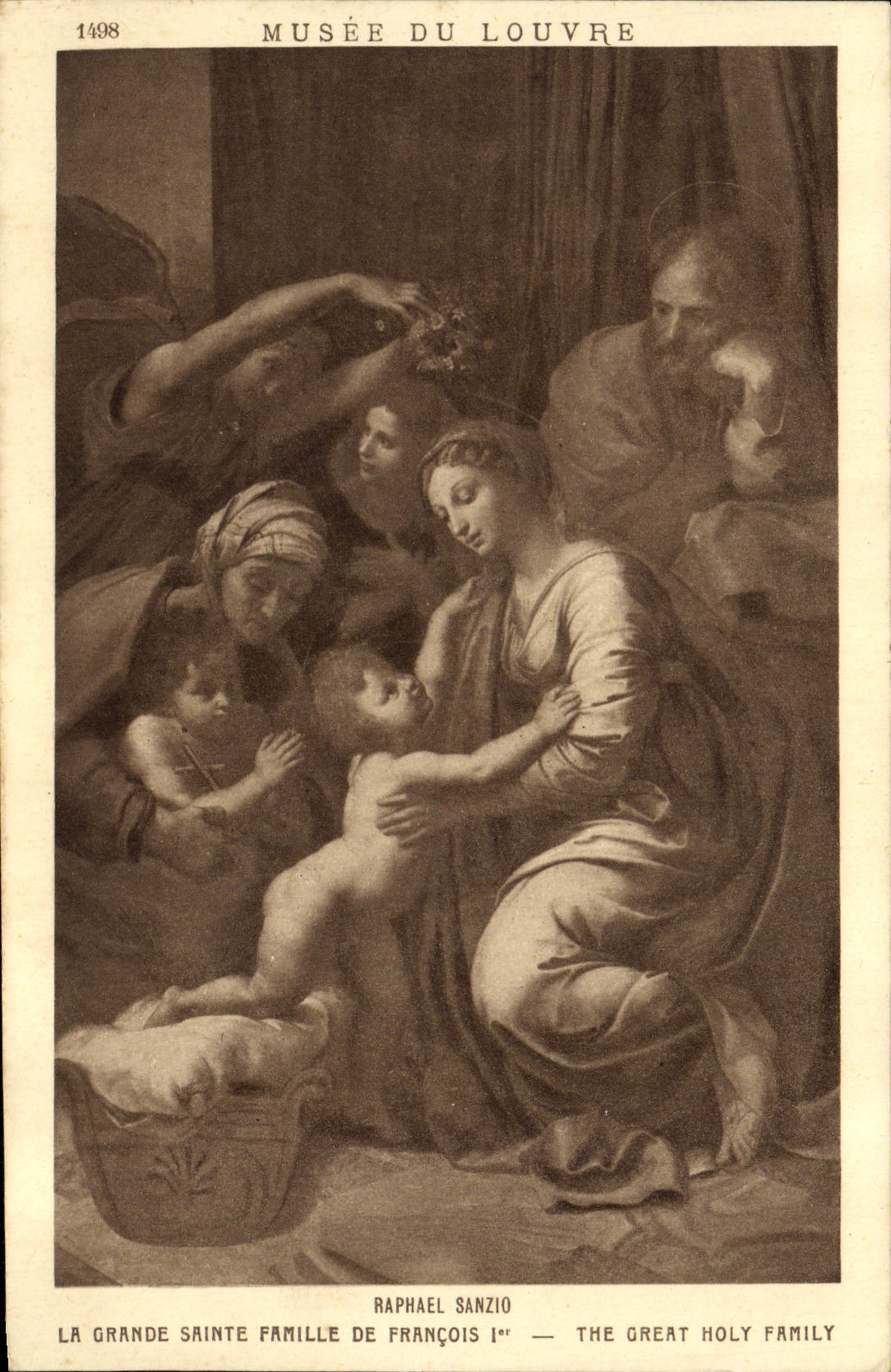 CPA Musee Du Louvre Paris Raphael Sanzio La grande sainte famille de Francois 1er
