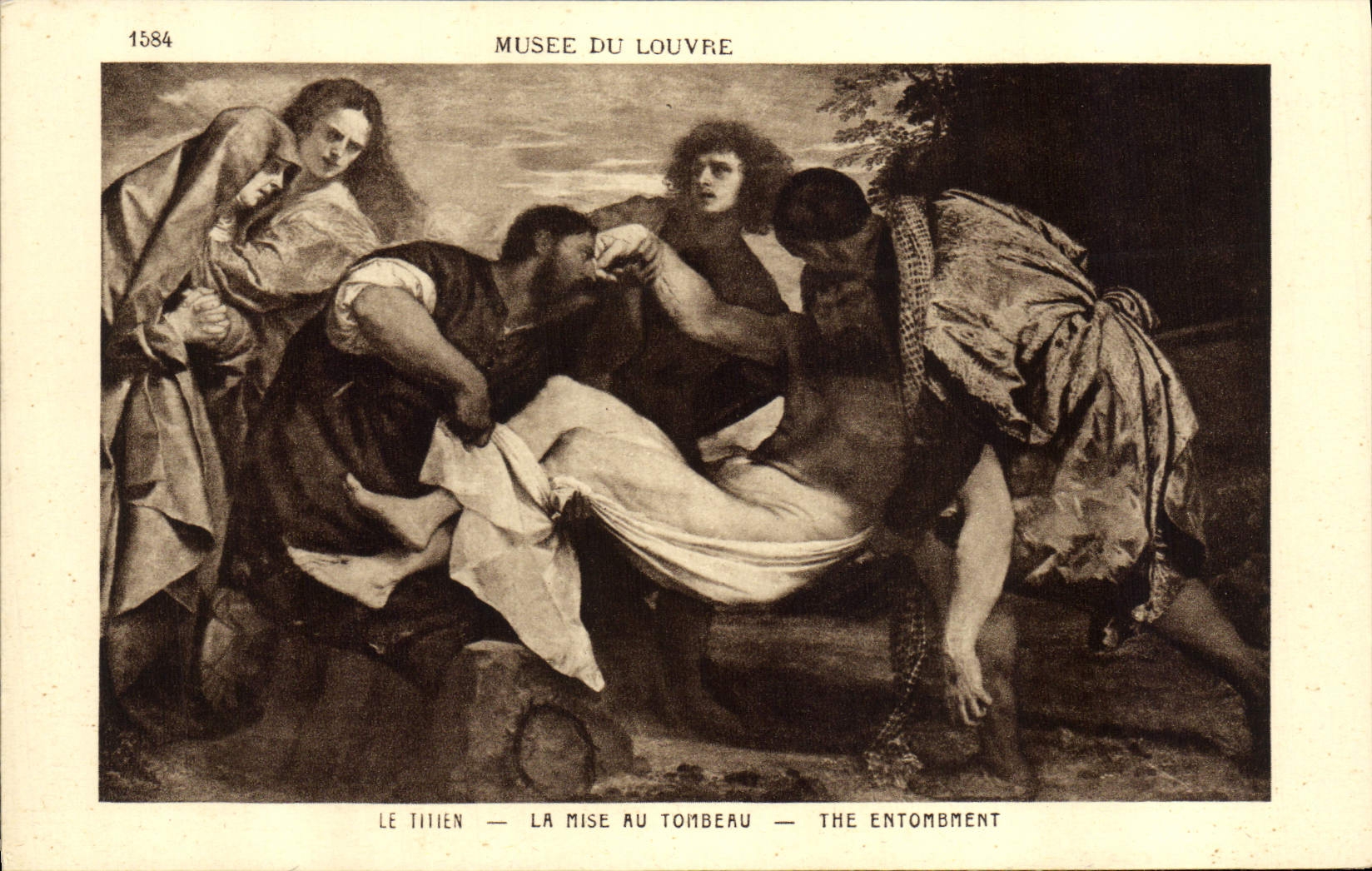 CPA Musee Du Louvre Paris Le Titien La mise au tombeau