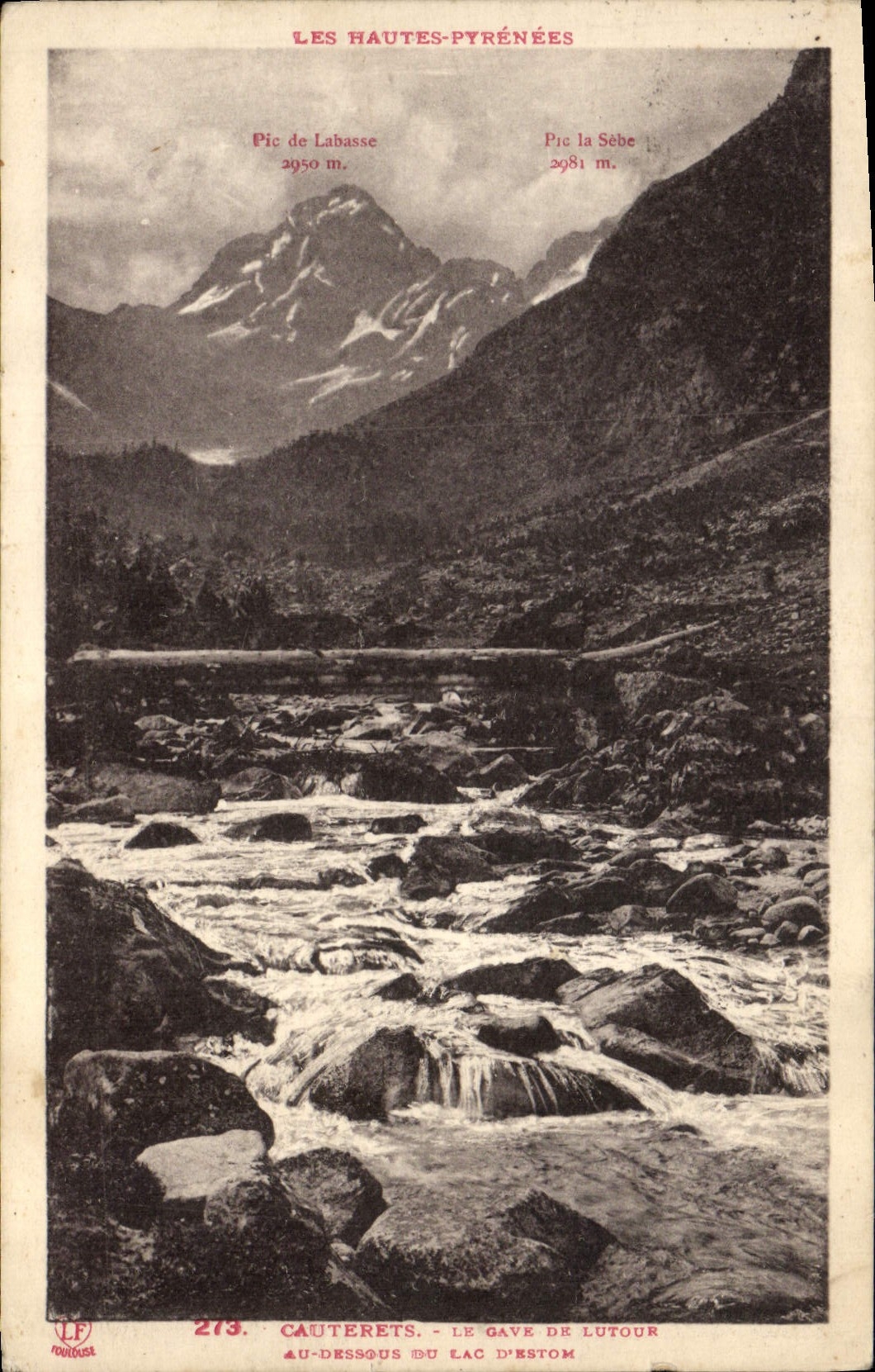 CPA Cauterets Le Gave De Lutour au dessous du lac d'Estom