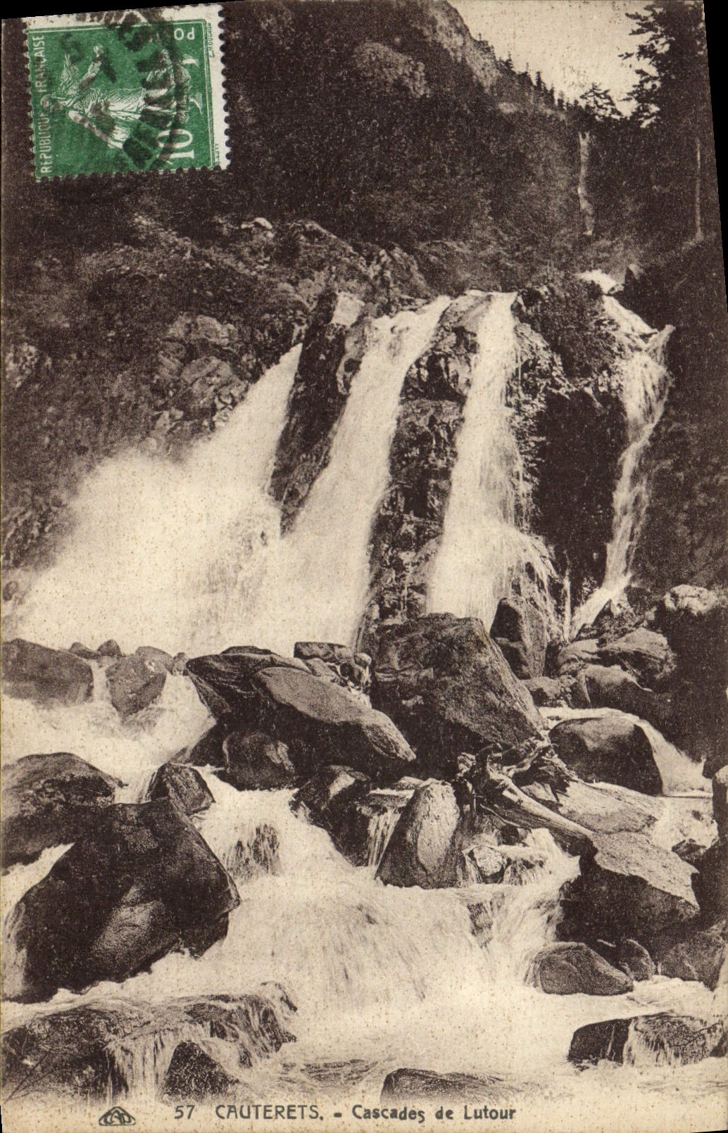 CPA Cauterets Cascades de Lutour