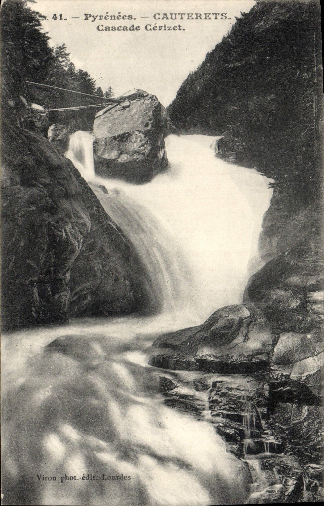 CPA Cauterets Cascades Cerizet