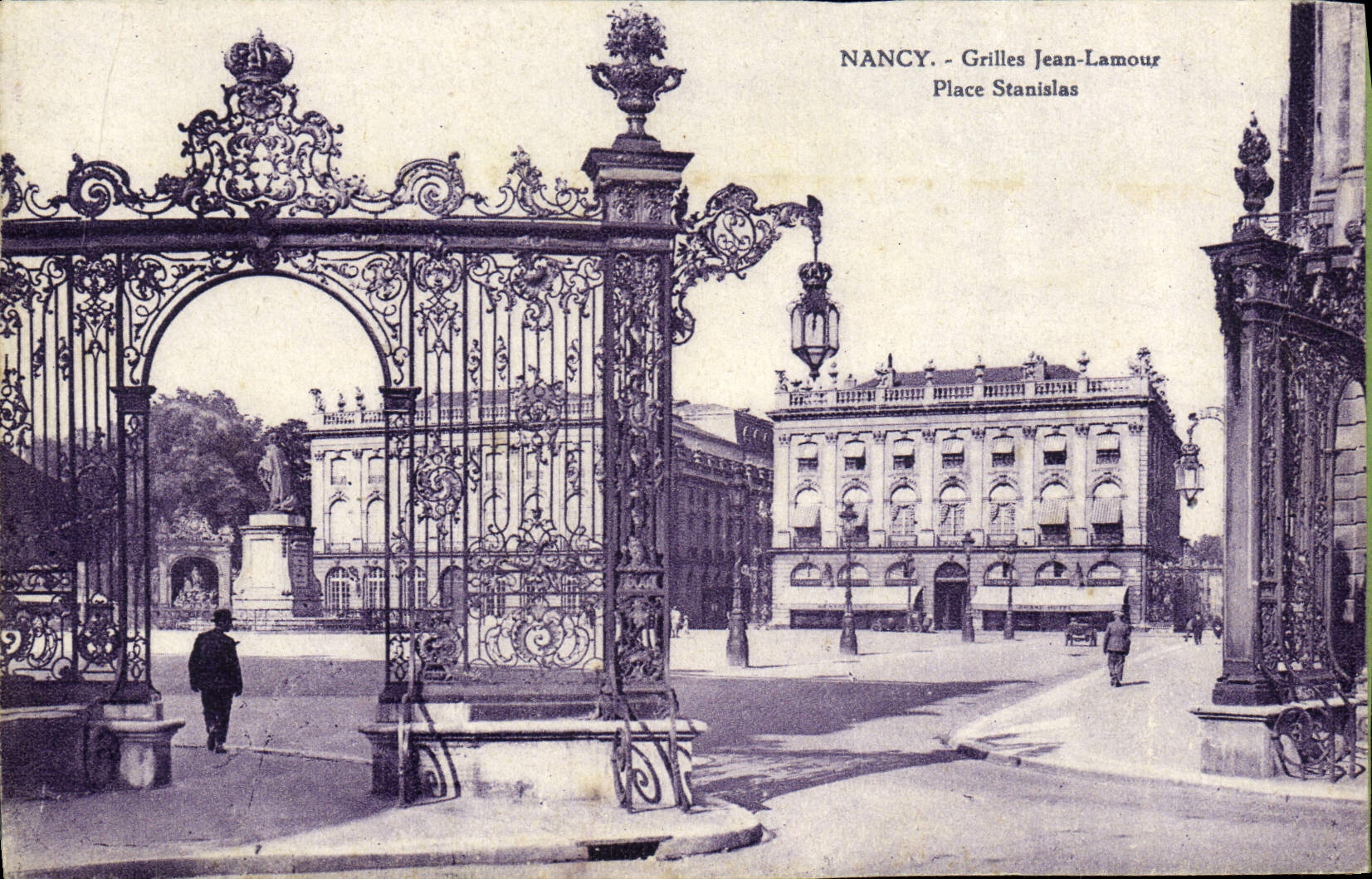 CPA Nancy Grilles Jean Lamour Place Stanislas