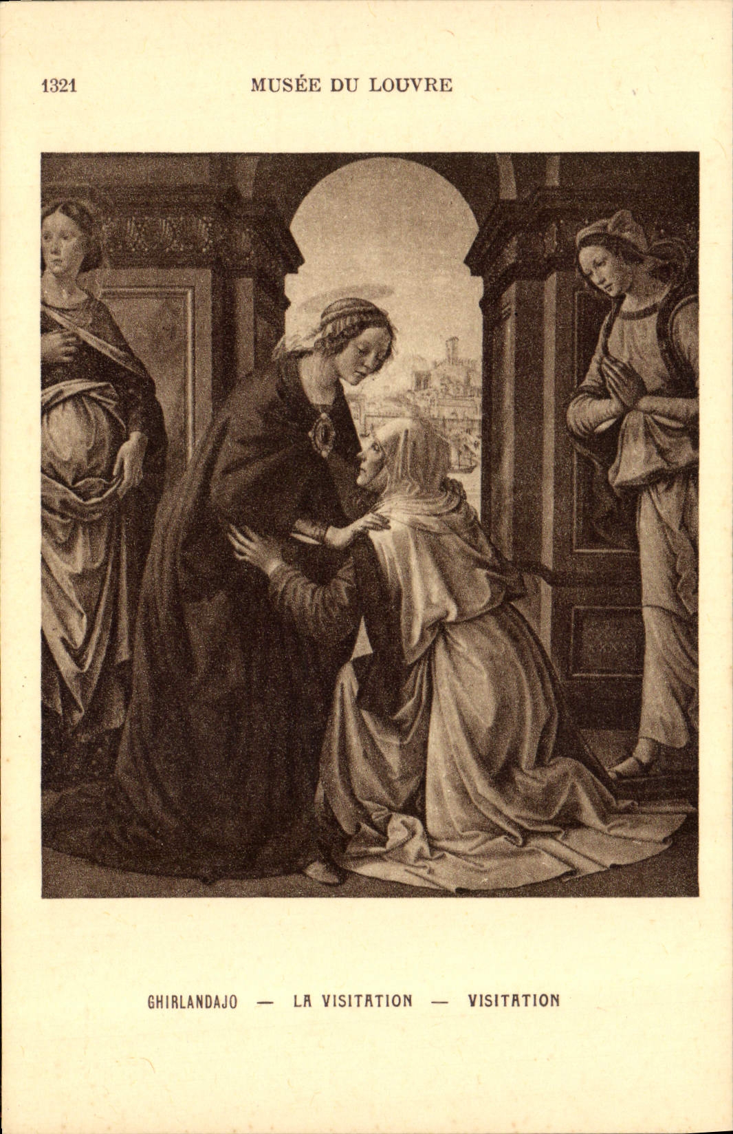 CPA Musee Du Louvre Paris Ghirlandajo La Visitation