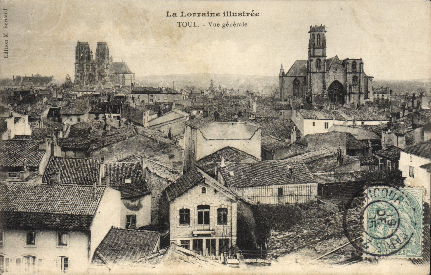 VINTAGE POSTCARD Toul View