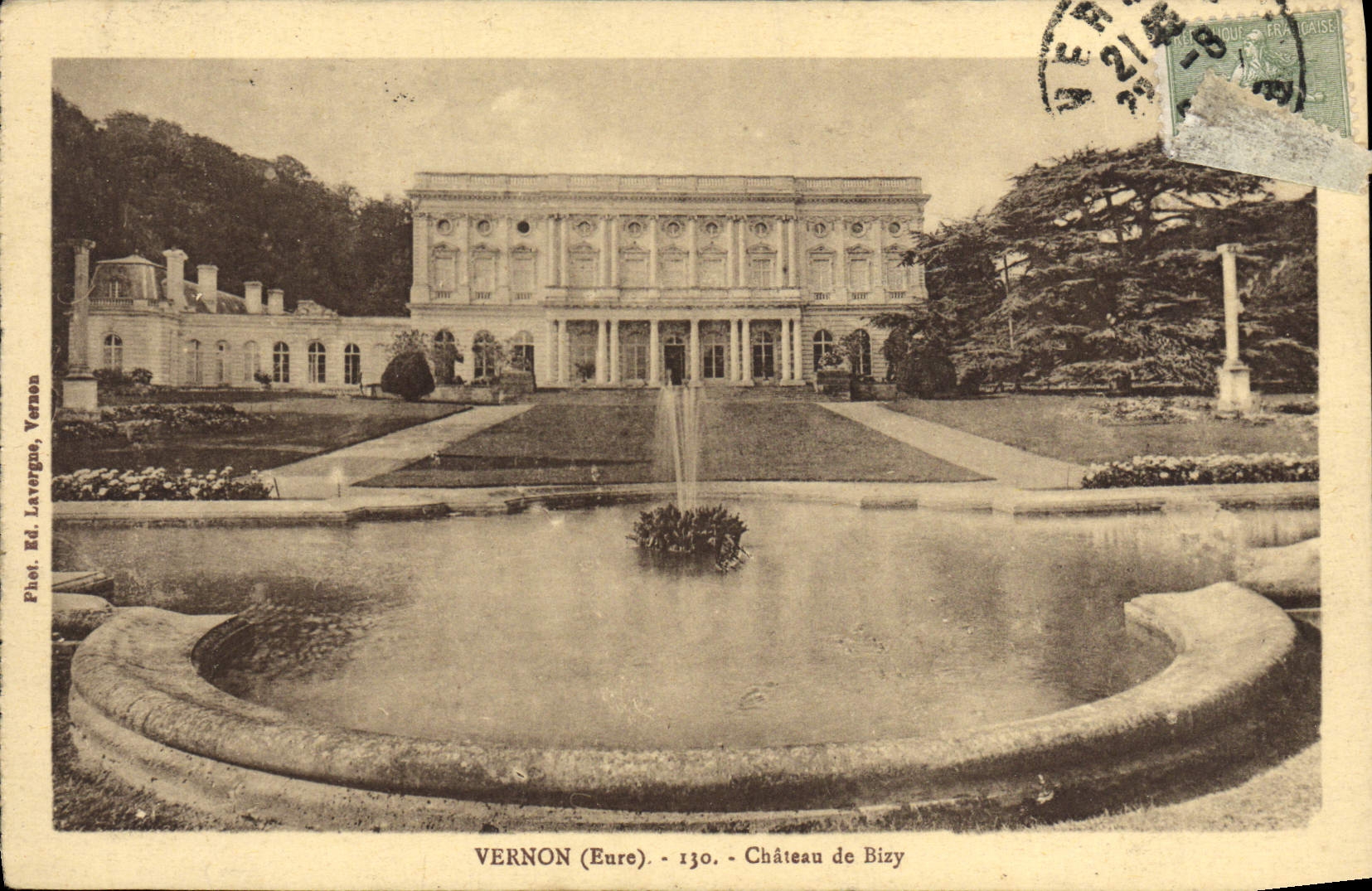 VINTAGE POSTCARD Vernon Castle of Bizy