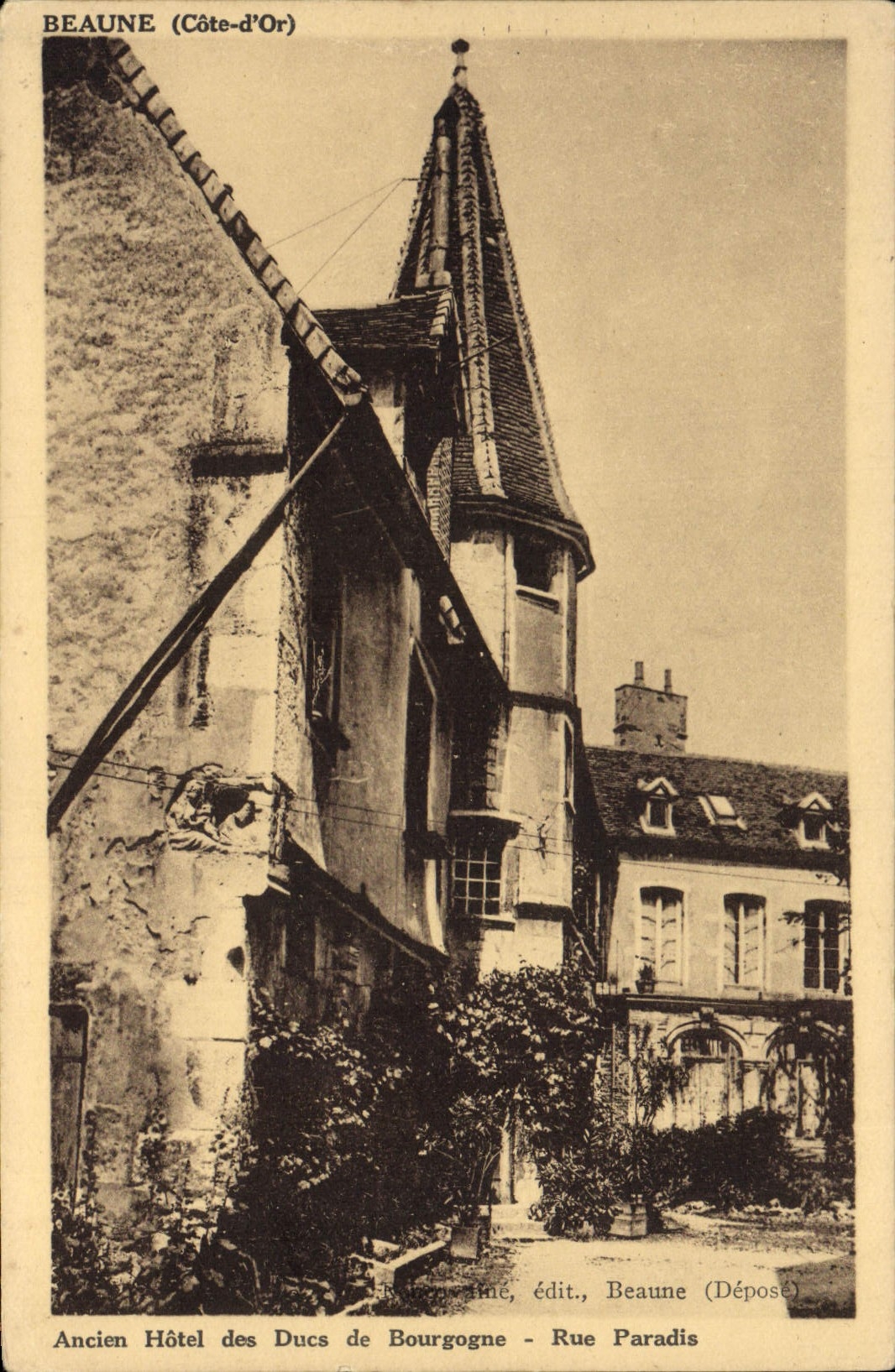 CPA Beaune Ancien Hotel Des Ducs de Bourgogne Rue Paradis