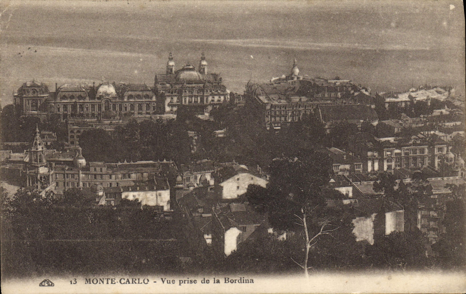 CPA Monte Carlo Vue Prise de la Bordina