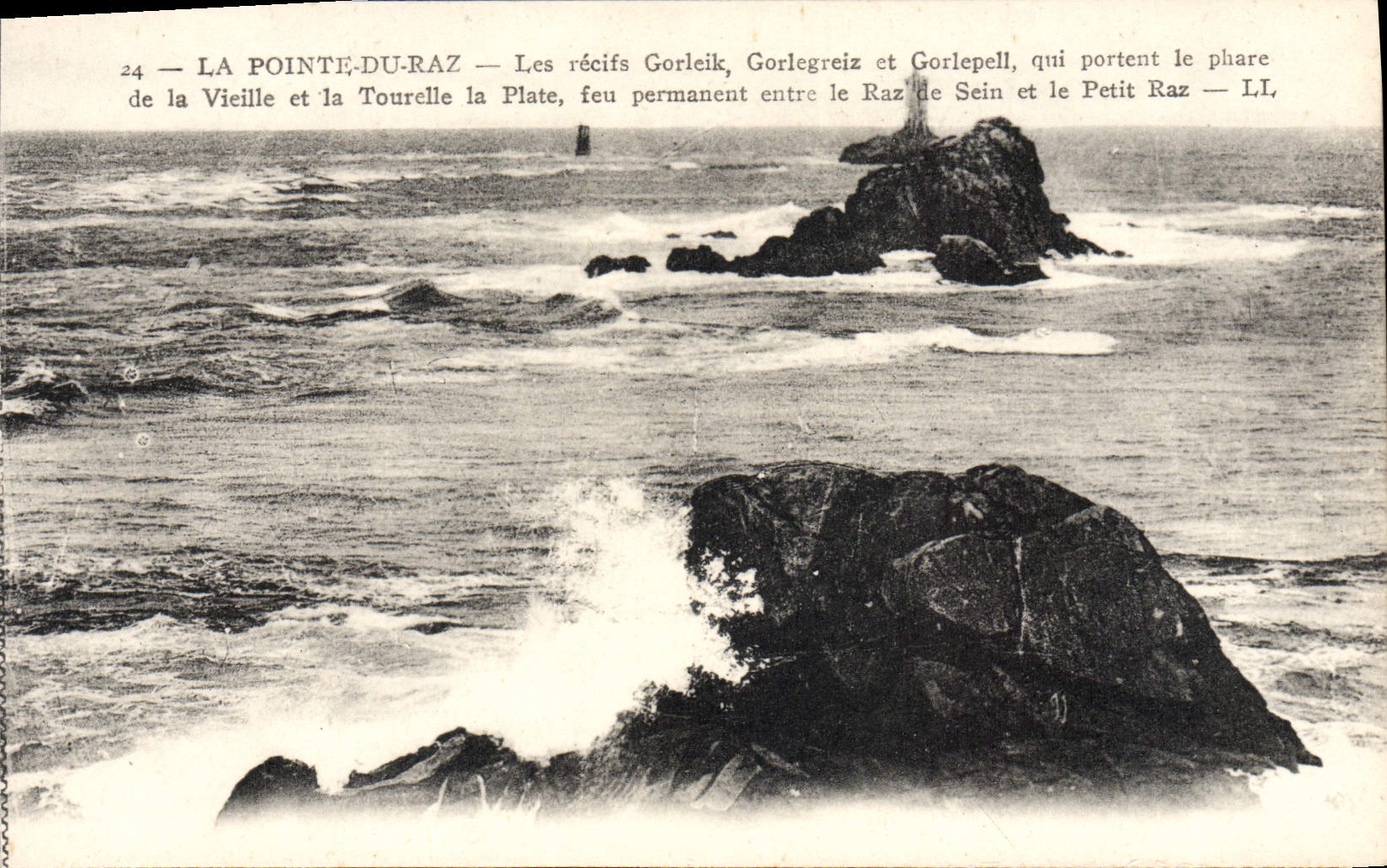 Punto de la POSTAL de la VENDIMIA de la corriente fuerte los filones Gorleik Gorlegreiz y Gorlepell