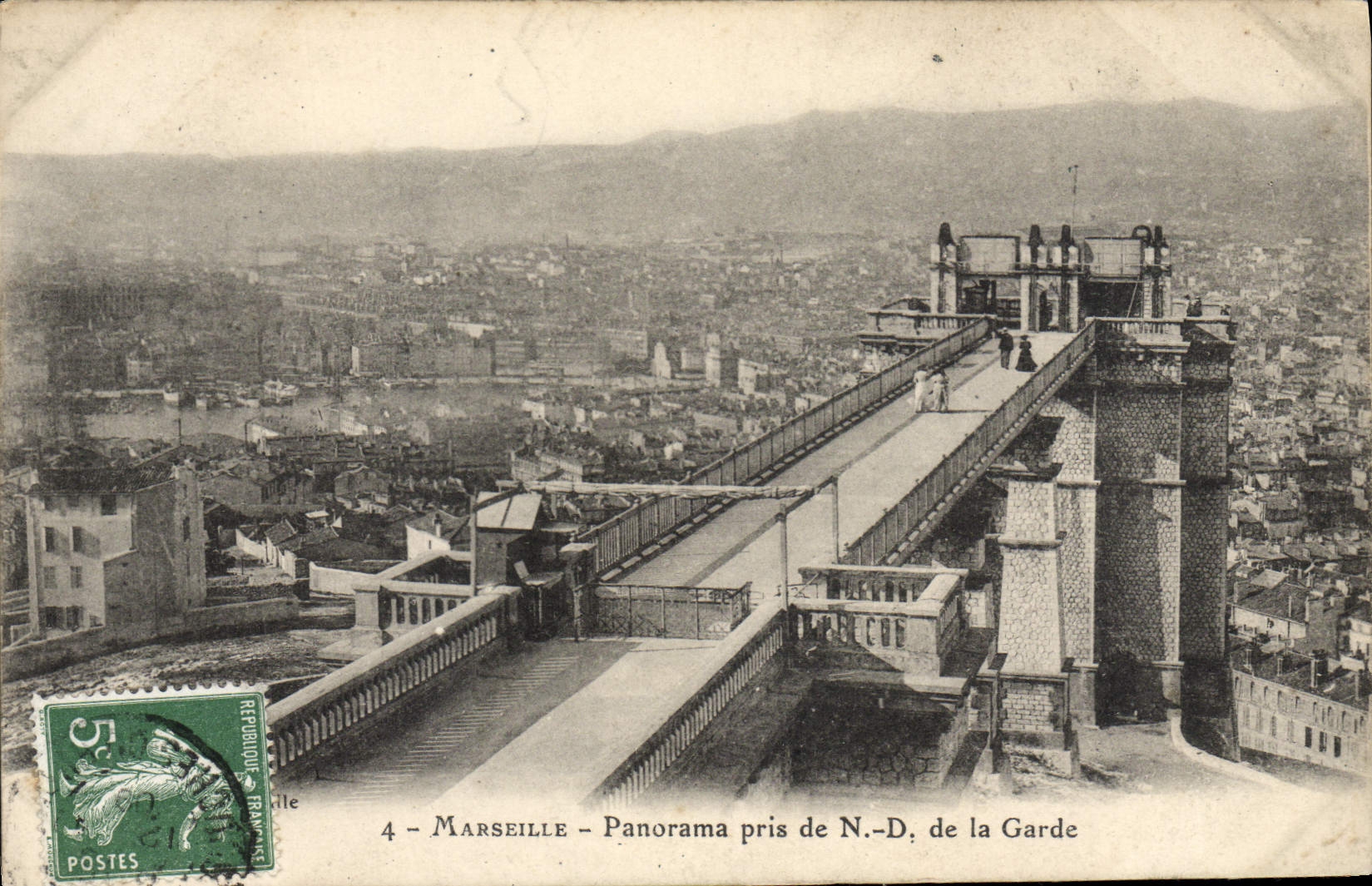 CPA Marseille Panorama prise de Notre Dame de la Garde